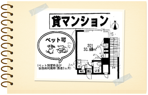 自宅からワンルームのオフィスへ移転（平塚市花水台→平塚市錦町）